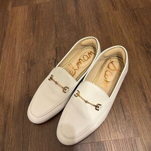 Sam Edelman White Loafers